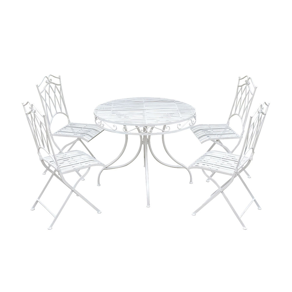 Vertu 5pc Wrought Iron Patio Dining Setting