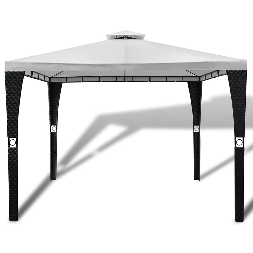 Isidora Polyrattan Gazebo with Cream White Roof : 2 Sizes