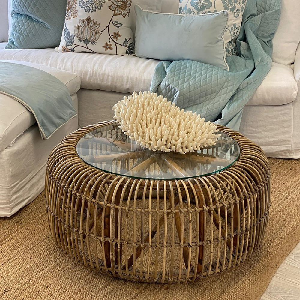 Toussaint Handcrafted Natural Rattan Coffee Table