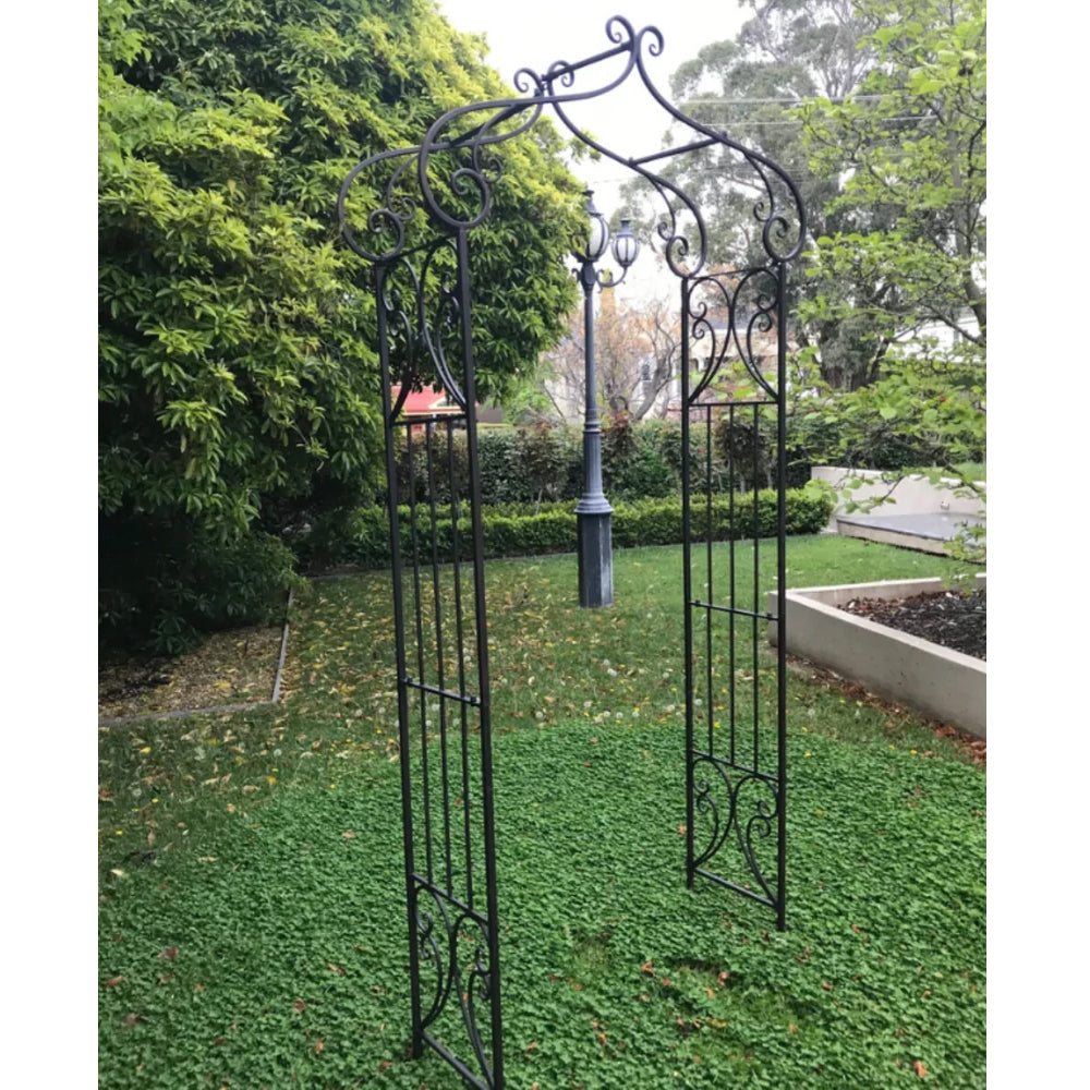 Mirella Garden Arch - Antique Rustic /Decoative Brown Metal