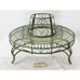Adelfia Full Tree Surround with Bench - Heavy Gauge Iron