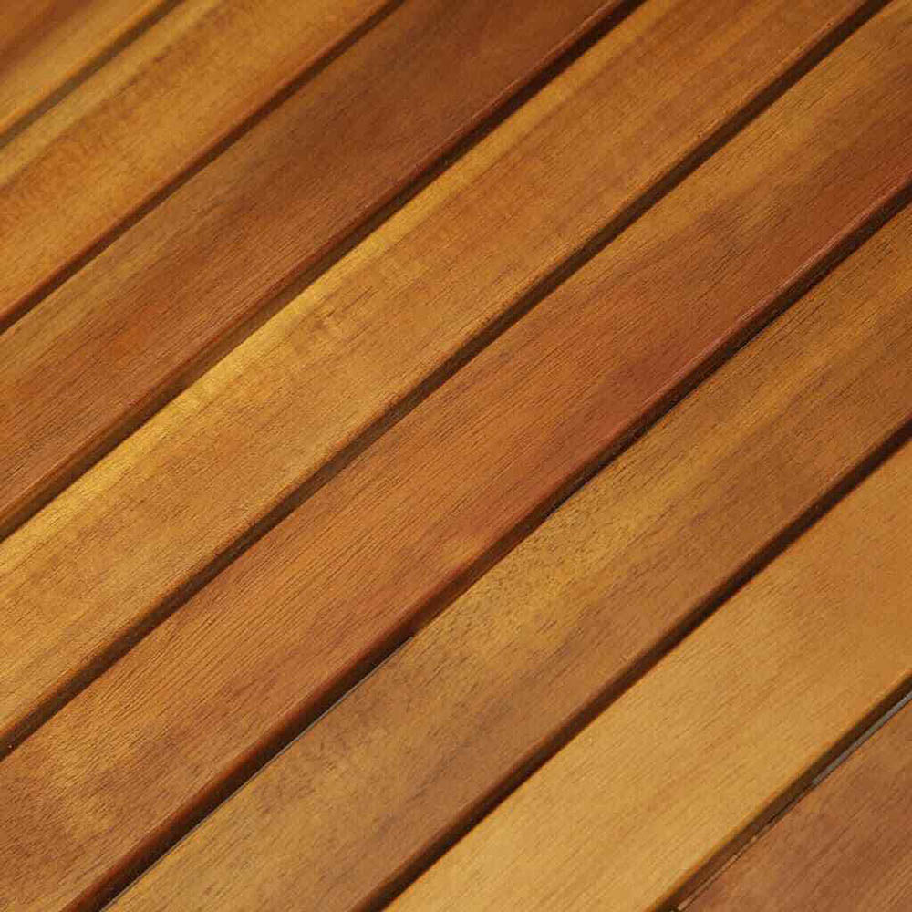 Ragazza Solid Acacia Wood 3 Piece Folding Bistro Set with White or Grey Cushions