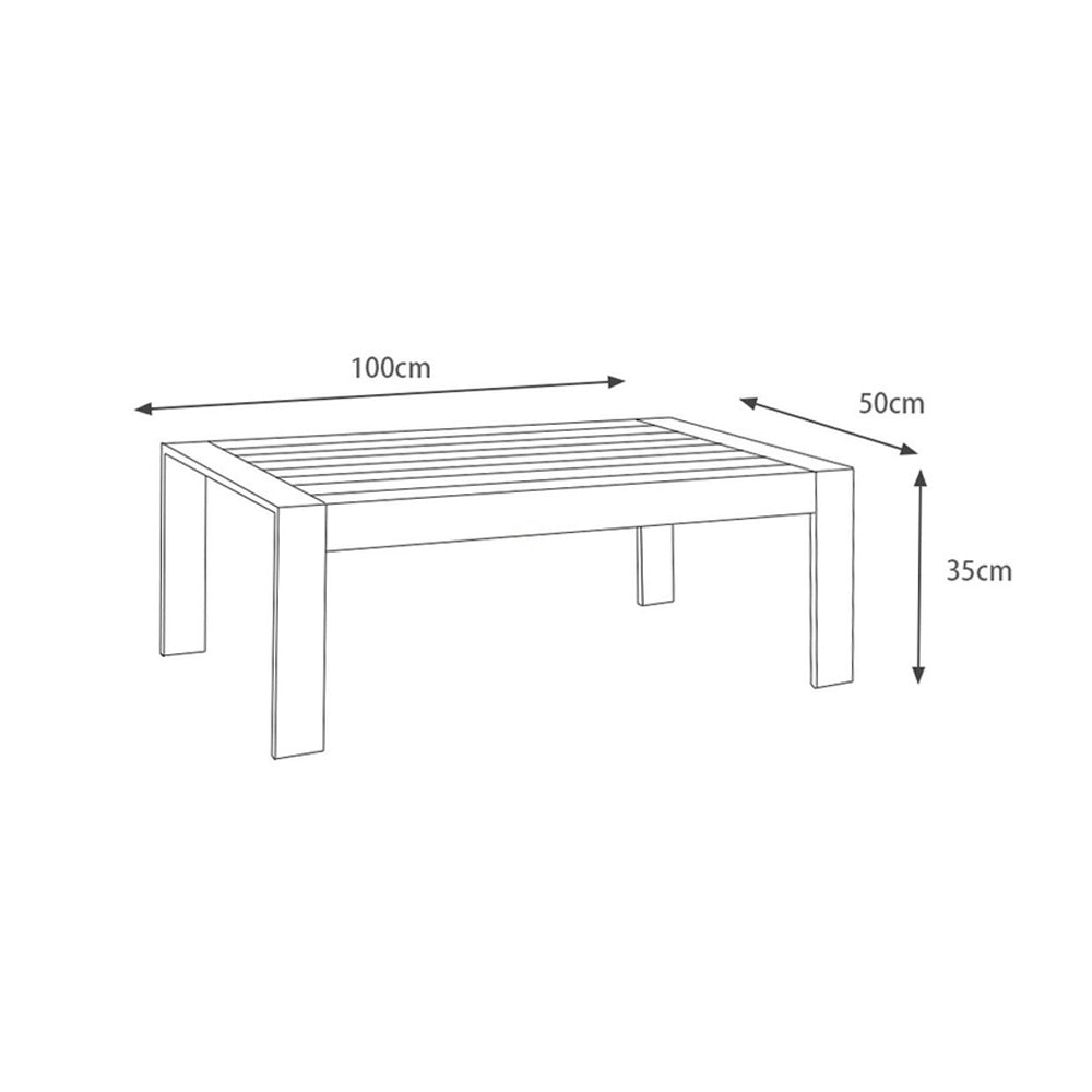 Alissa 4pc White Aluminium Lounge Set - Light Grey Cushion