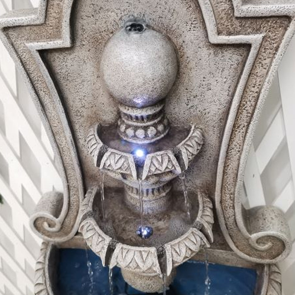 Fidelio Outdoor Wall Hanging Water Feature - Fully Self Contained