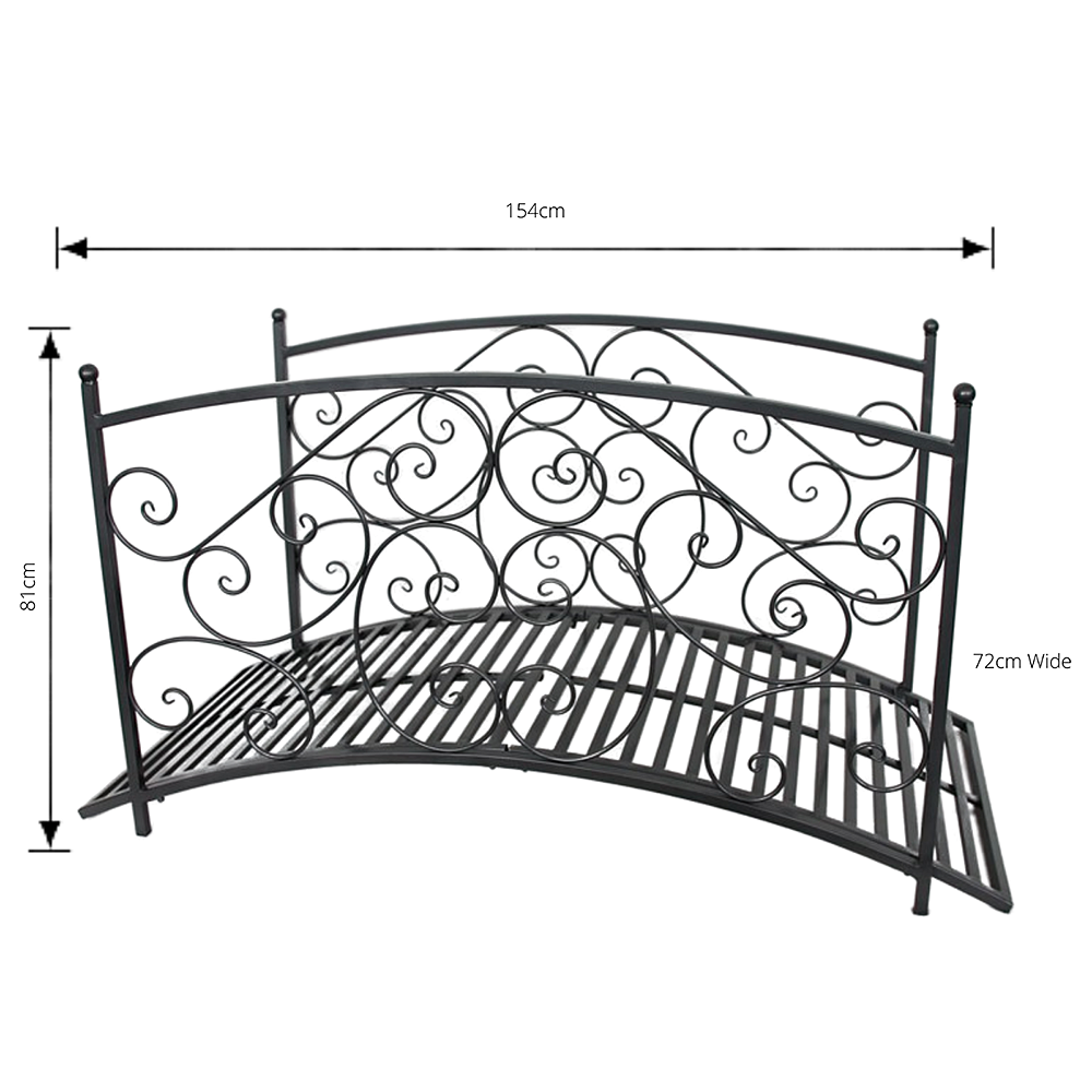 Salva Foot Bridge - Metal in Rustic Brown