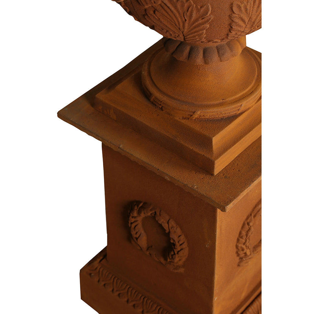 Zenaida Urn & Base - Rust or Black