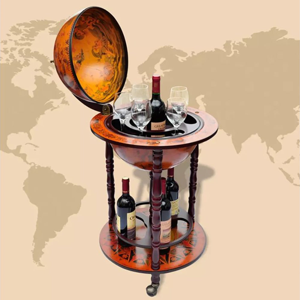 Antique Globe Bar/Serving Trolley - 40cms Globe Diameter