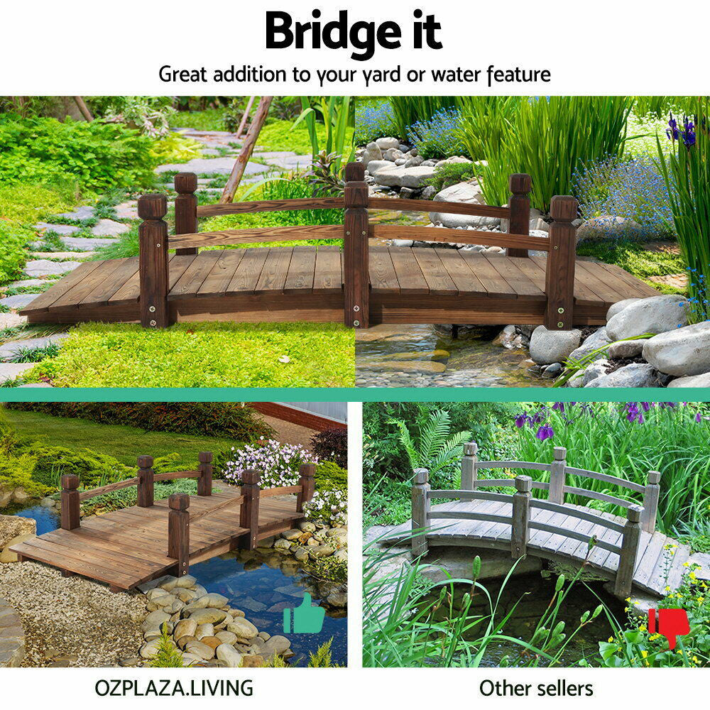 Barraca Wooden Fir Garden Bridge - European Manufacture