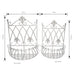 Carolotta Wall Planters in Antique Rustic Cream or Brown - Set of Two