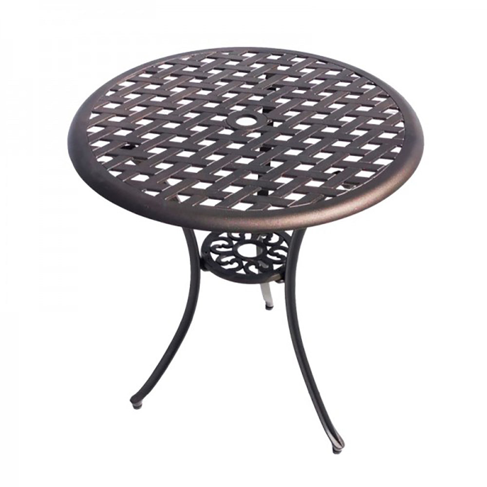 Madagascar 3pc Setting for Balcony or Courtyard - Dark Bronze Cast Aluminium