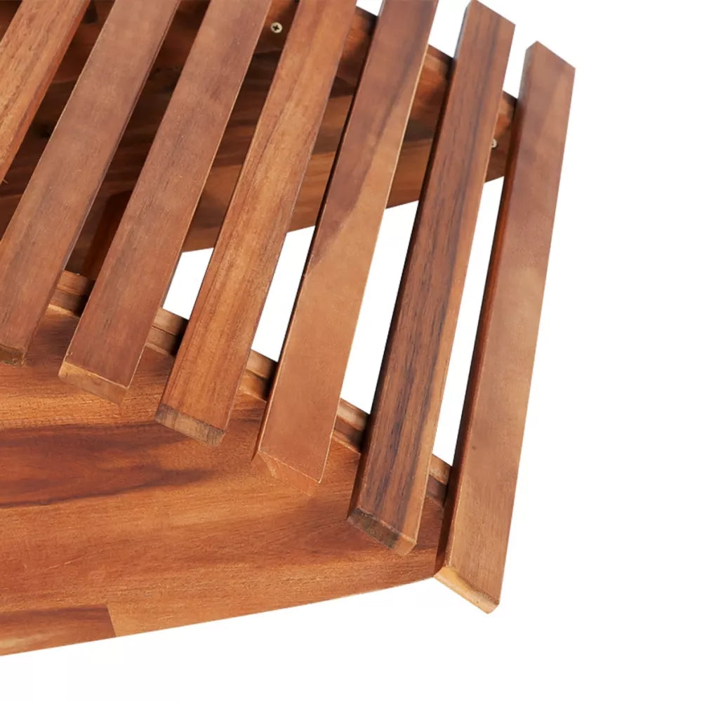 Lupita Rocking Sun Lounger in Acacia Wood