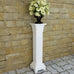 Filippa Classic Square Pillar Plant Stand in Light Wood - 4 Colours. 17x17x66 cm