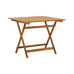 Leandre Folding Garden Dining Set for 4 - Solid Acacia Wood