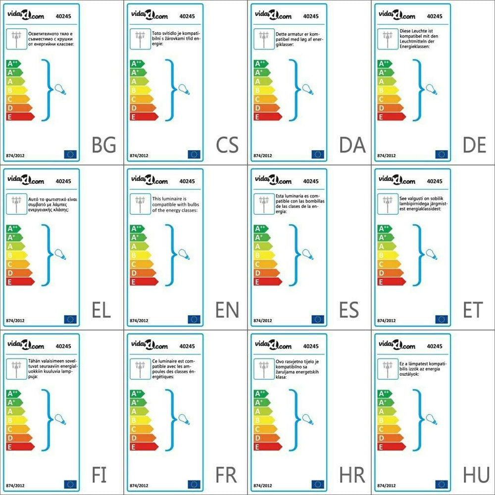 Serafina Garden Lamp Post - White 215 cm