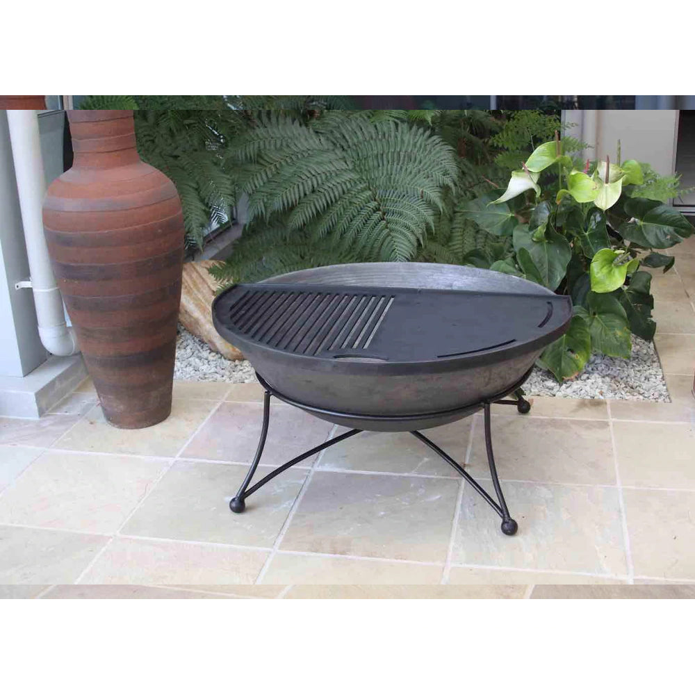 Krizia Cast Iron Firepit on Stand - 3 Sizes