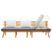 Ximeno Day Bed in Solid Acacia Wood w/Cushions - 200x65 cm