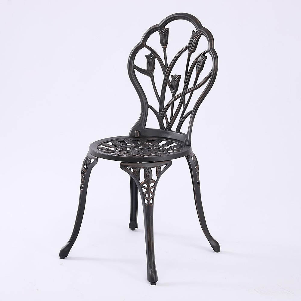Eulalia Cast Aluminium 3pc Bistro Set - Bronze or White
