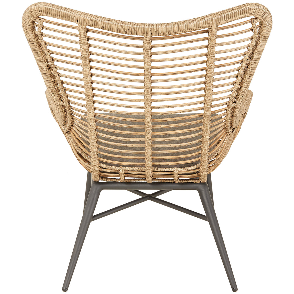 Esme Rattan & Aluminium Outdoor Occasional Chair