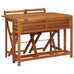 Aurele Balcony Planter Table with 2 Bistro Chairs in Solid Acacia Wood