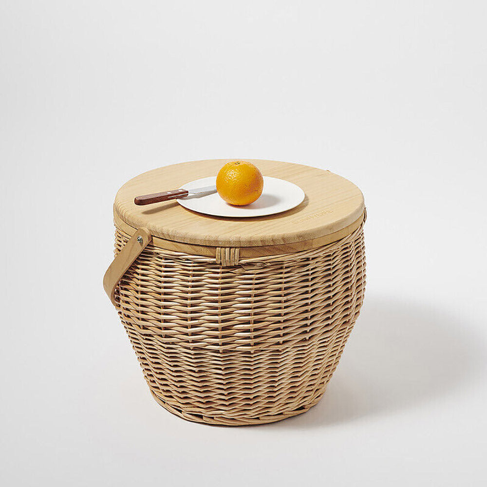 Kaiya Round Picnic Cooler Basket