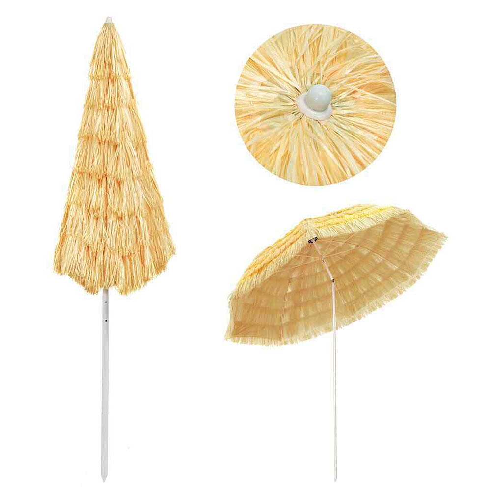 Aruba Natural-Looking Beach Umbrella – 3 Sizes 180, 240 and 300 cms