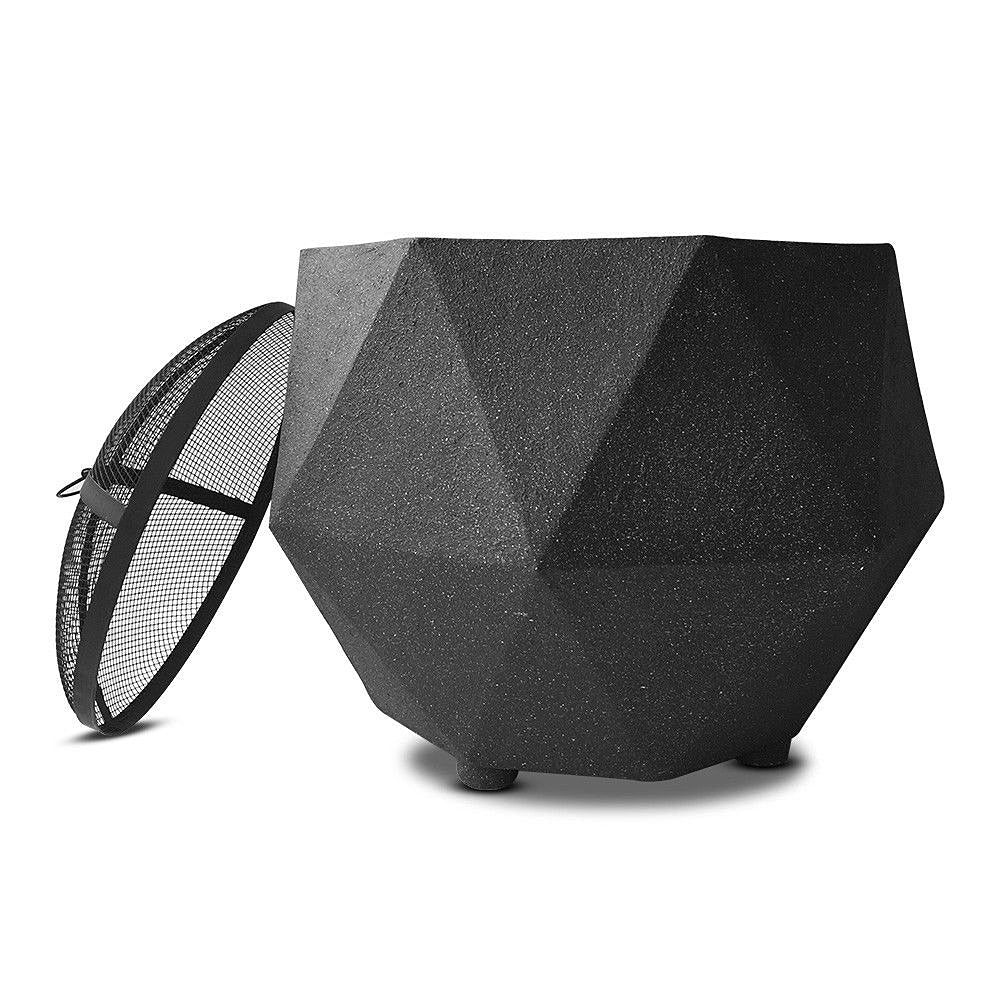 Diamante Octagon Shaped Portable Lightweight Fire Pit with Accessories