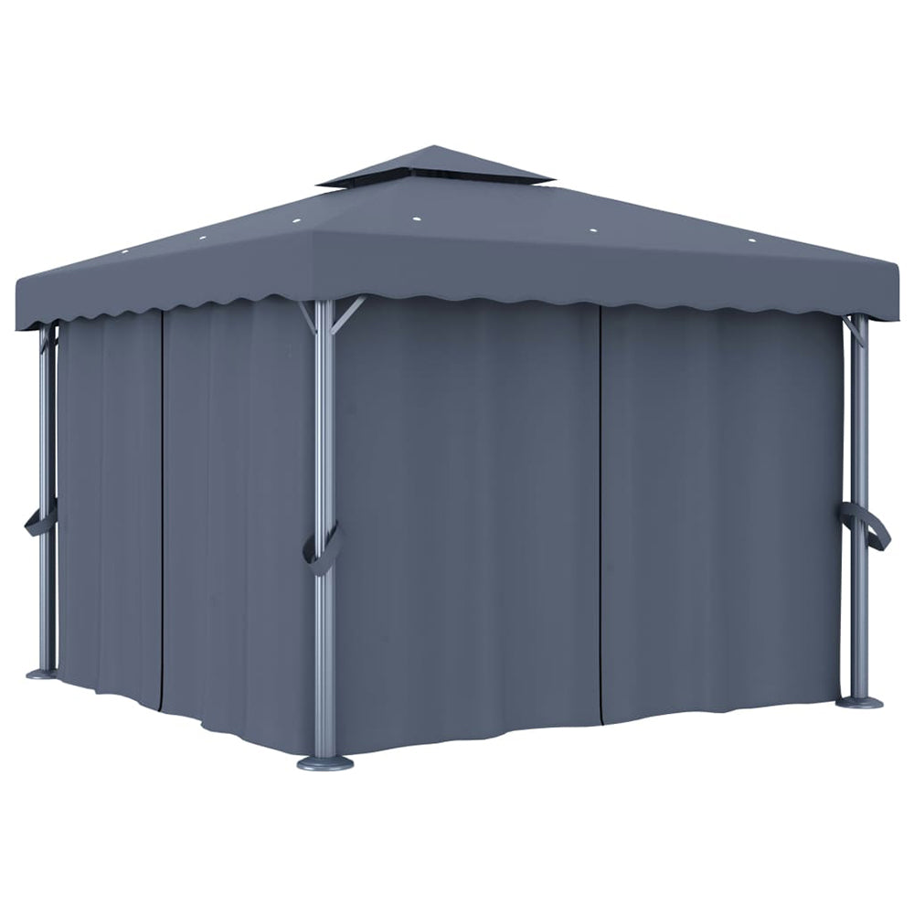 Riga Curtained Gazebo - 3x3m and 4x3 m. Cream ir Anthracite