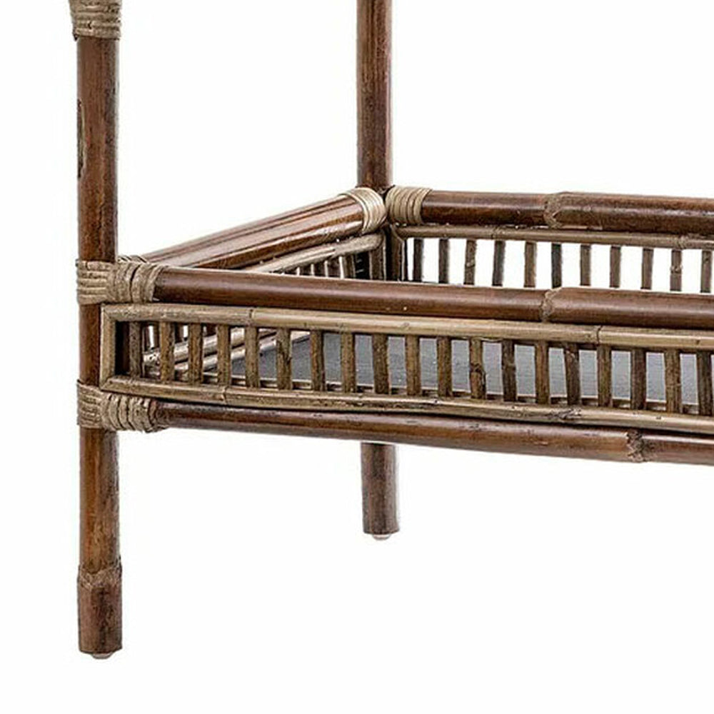 Lucca Rattan & Bamboo Tea Cart