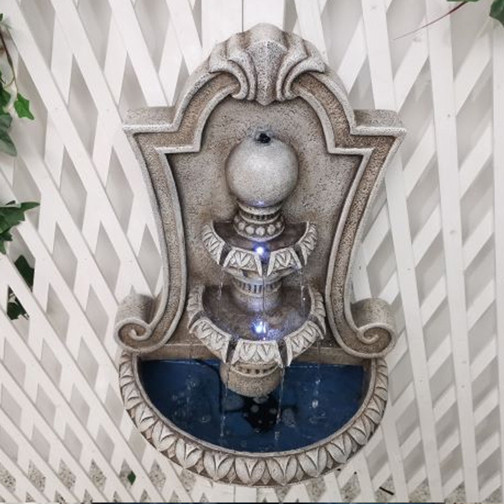 Fidelio Outdoor Wall Hanging Water Feature - Fully Self Contained