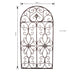 Florenza Metal ArchedWall Window in Rustic Brown