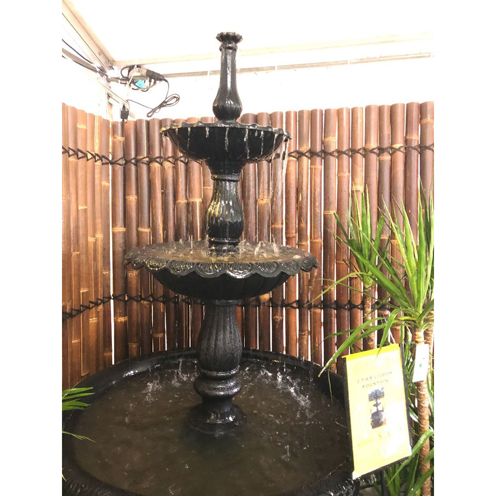 Classic Veneto 3 Tier Cast Iron Fountain - 3 Colours