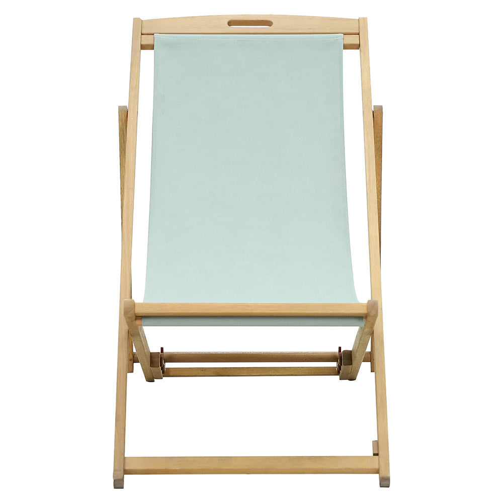 San Domingo Wooden Outdoor Deck Chair & Footstool Set