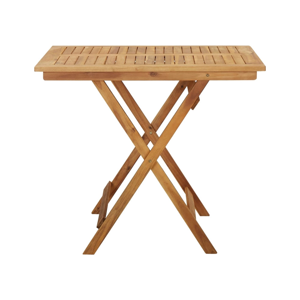 Leandre Folding Garden Dining Set for 4 - Solid Acacia Wood