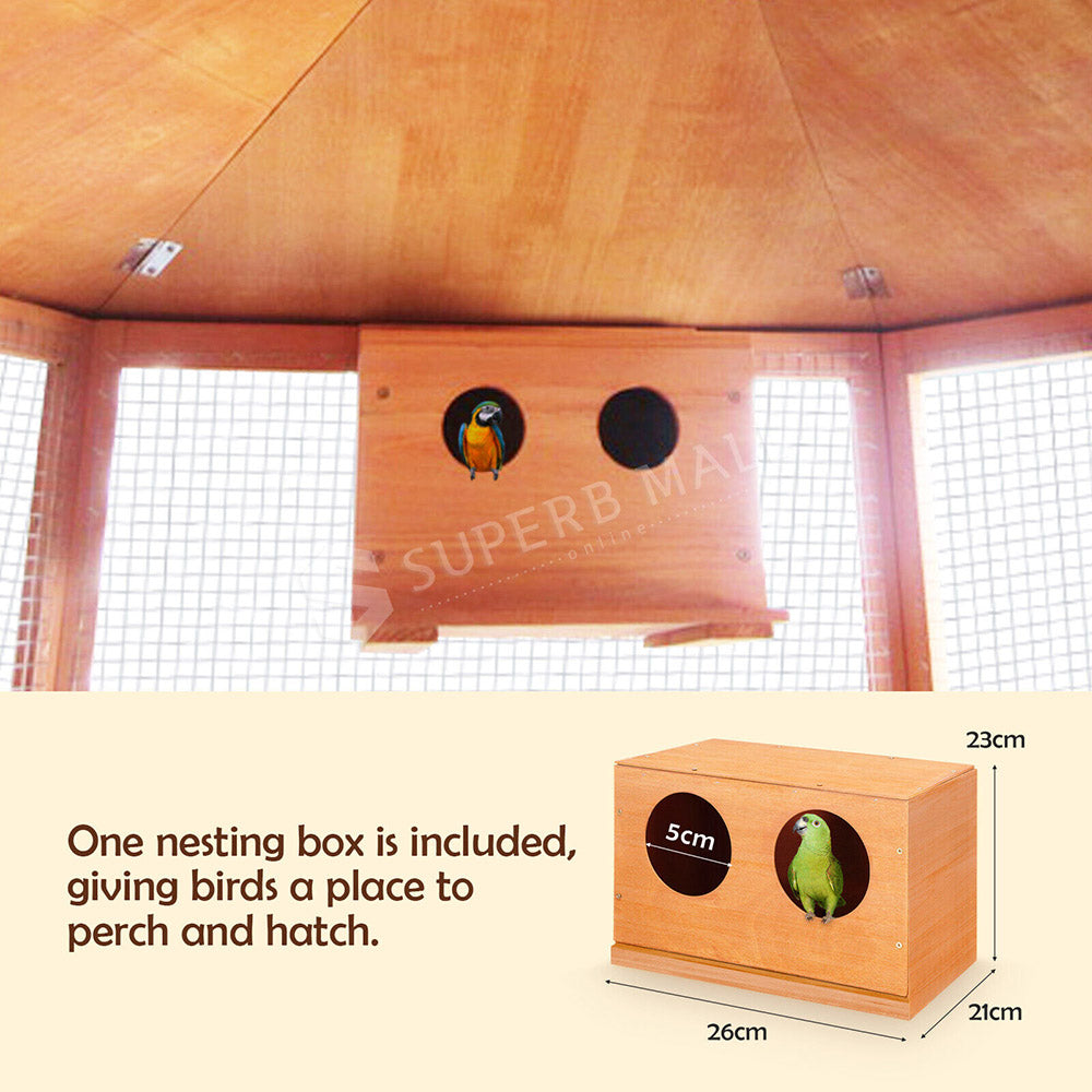 Paradiso Classic Wooden Bird Cage/Aviary - XL Size