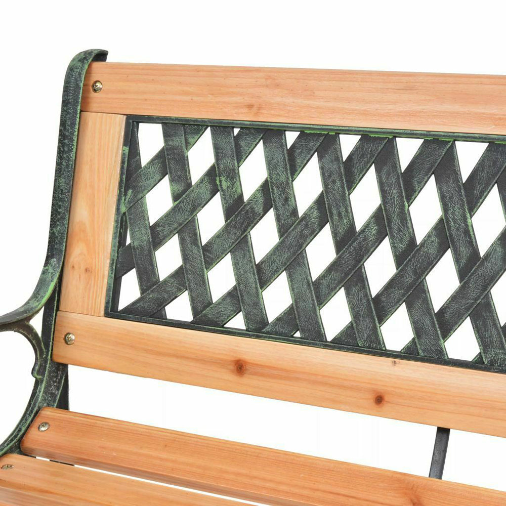Aki Wood Garden Bench - 122 cm Rose or Diamond Lattice