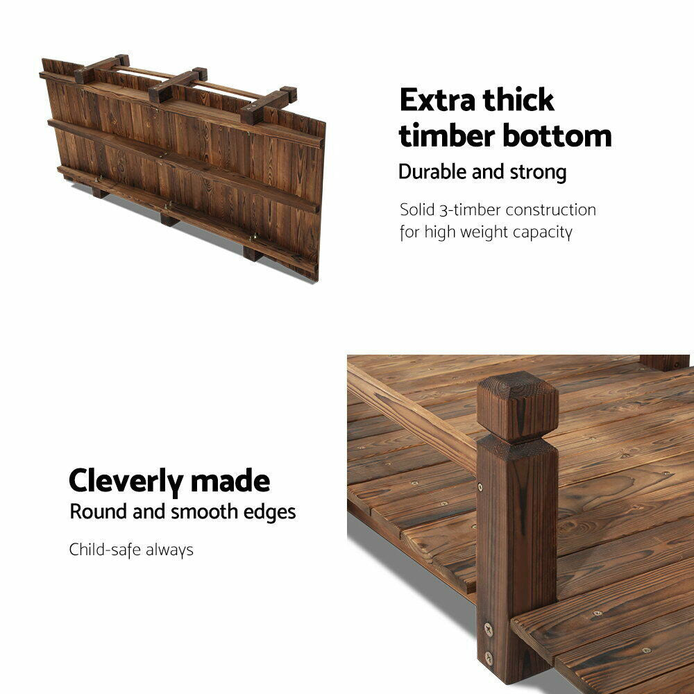 Barraca Wooden Fir Garden Bridge - European Manufacture