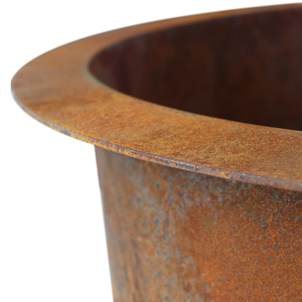 Hermosillo Rust or Matte Black Fire Pit on Legs