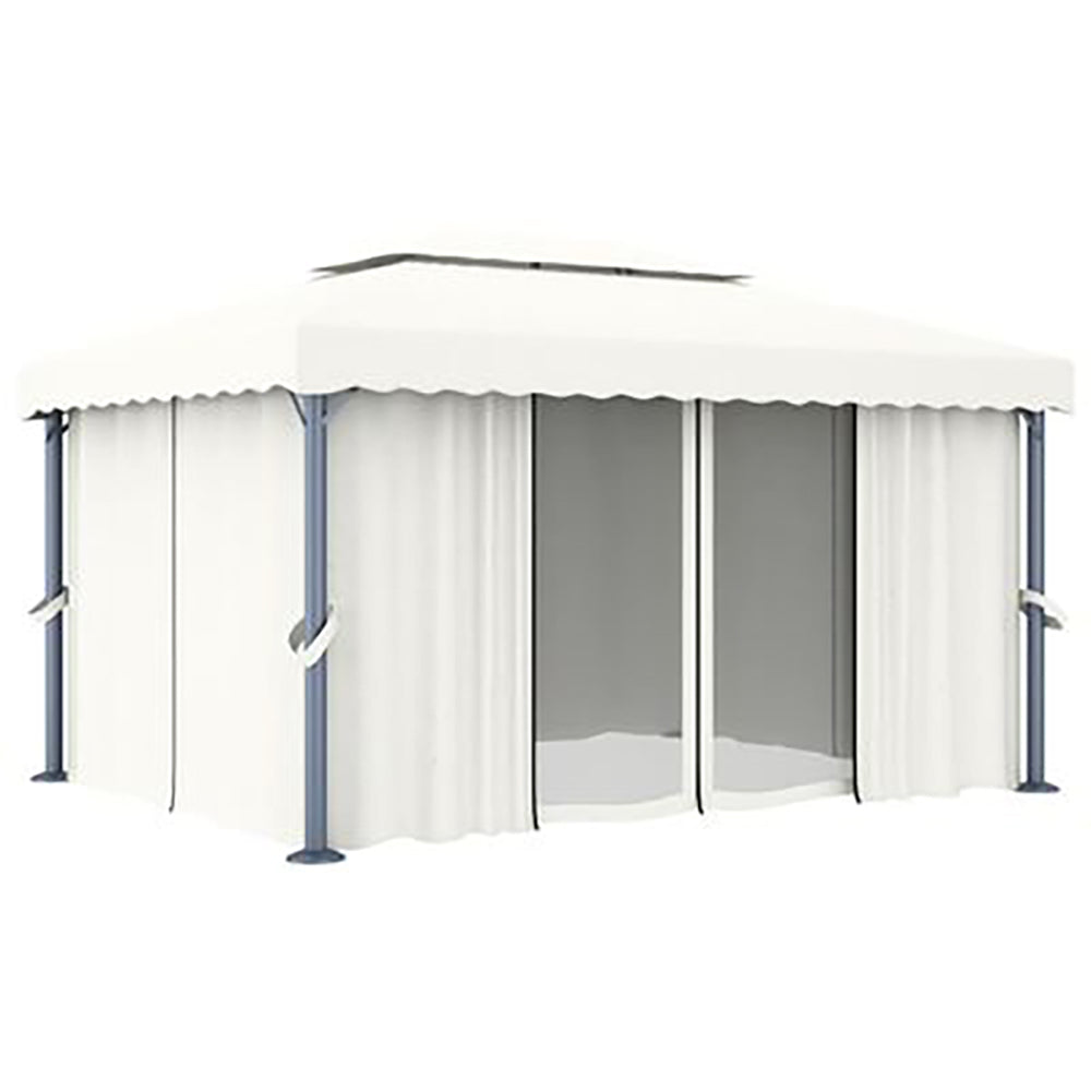 Riga Curtained Gazebo - 3x3m and 4x3 m. Cream ir Anthracite