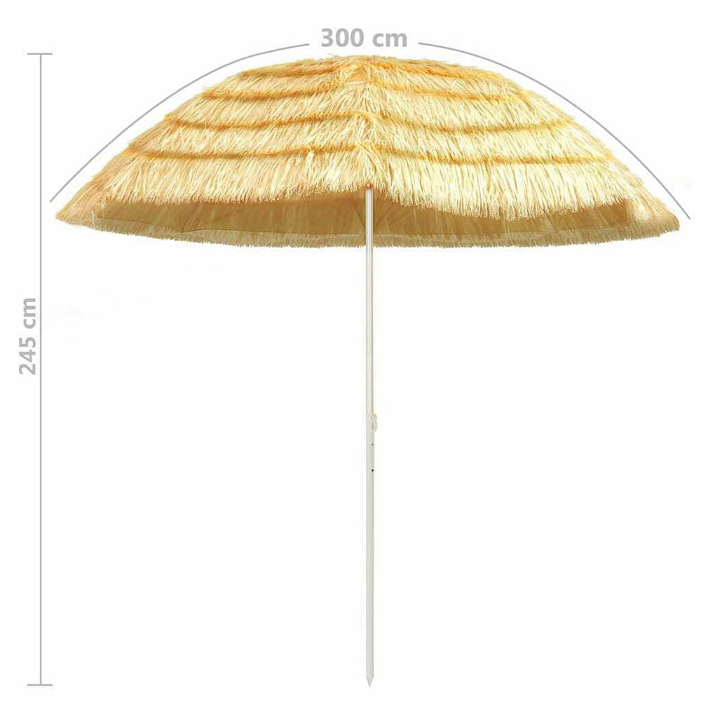 Aruba Natural-Looking Beach Umbrella – 3 Sizes 180, 240 and 300 cms