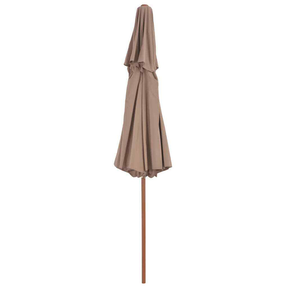 Taranto Double Decker Parasol w/Wooden Pole - 4 colours
