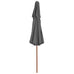 Taranto Double Decker Parasol w/Wooden Pole - 4 colours