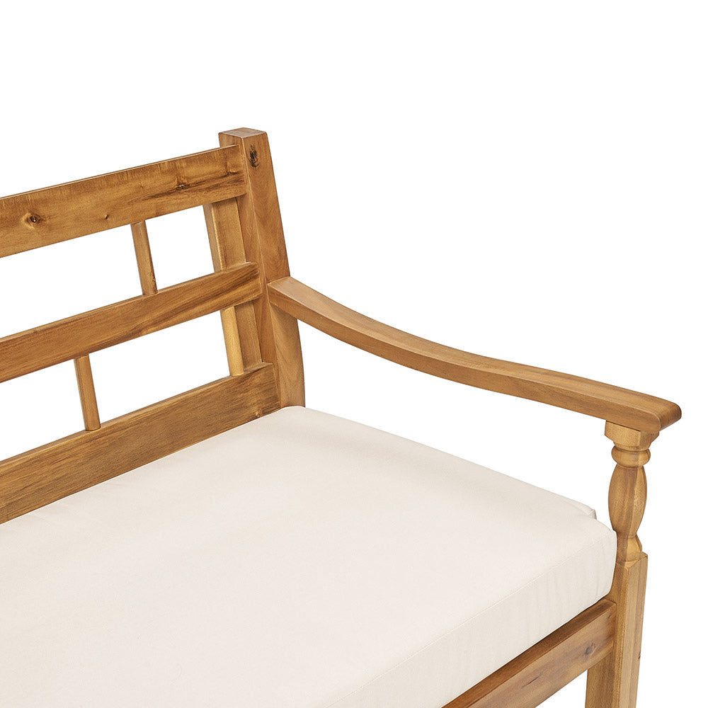 Giulio Acacia Outdoor Daybed with Cushion