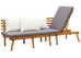 Ximeno Day Bed in Solid Acacia Wood w/Cushions - 200x65 cm