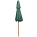 Taranto Double Decker Parasol w/Wooden Pole - 4 colours
