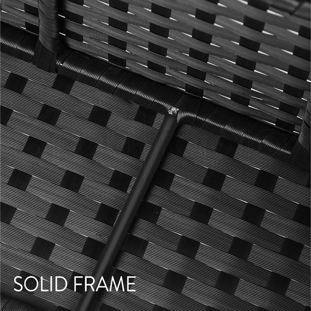 Monza Outdoor Corner Sofa Chair -in Brown/Beige or Black/Grey