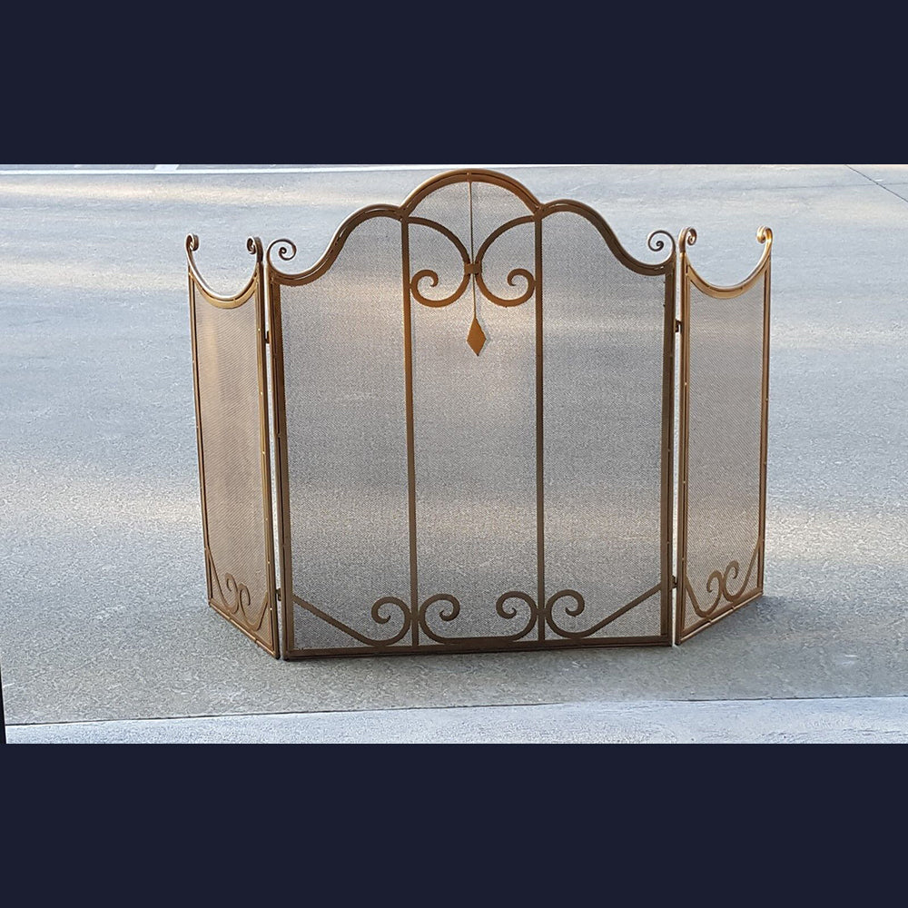 L'Occitane Wrought Iron Fire Screen - Black or Gold