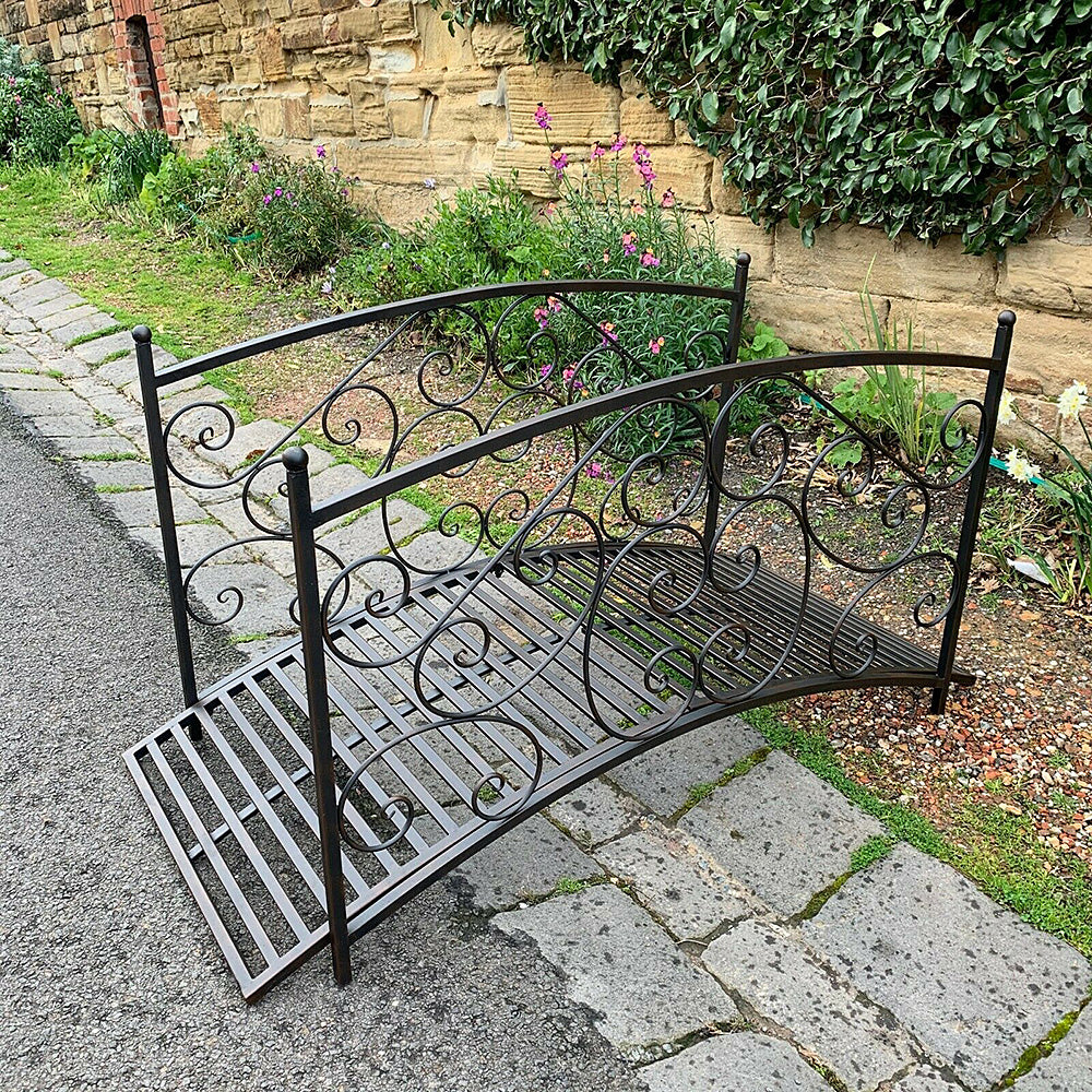 Salva Foot Bridge - Metal in Rustic Brown