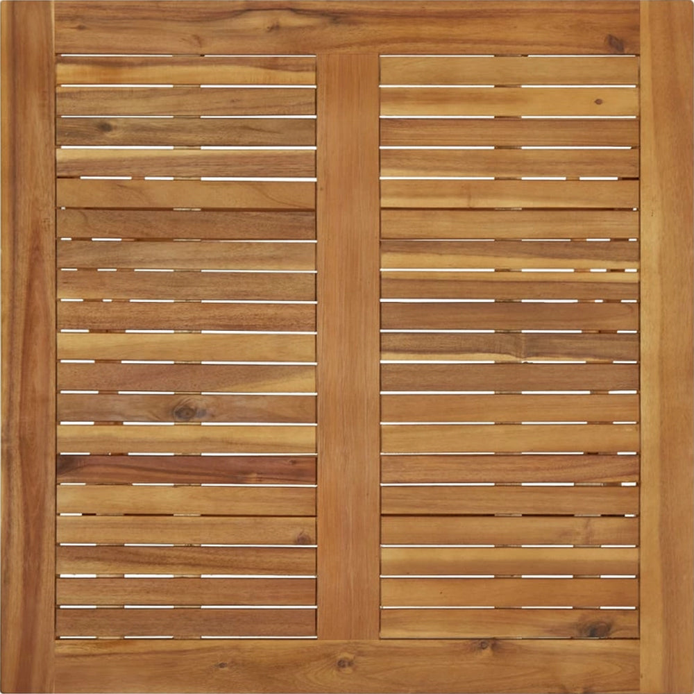 Leandre Folding Garden Dining Set for 4 - Solid Acacia Wood