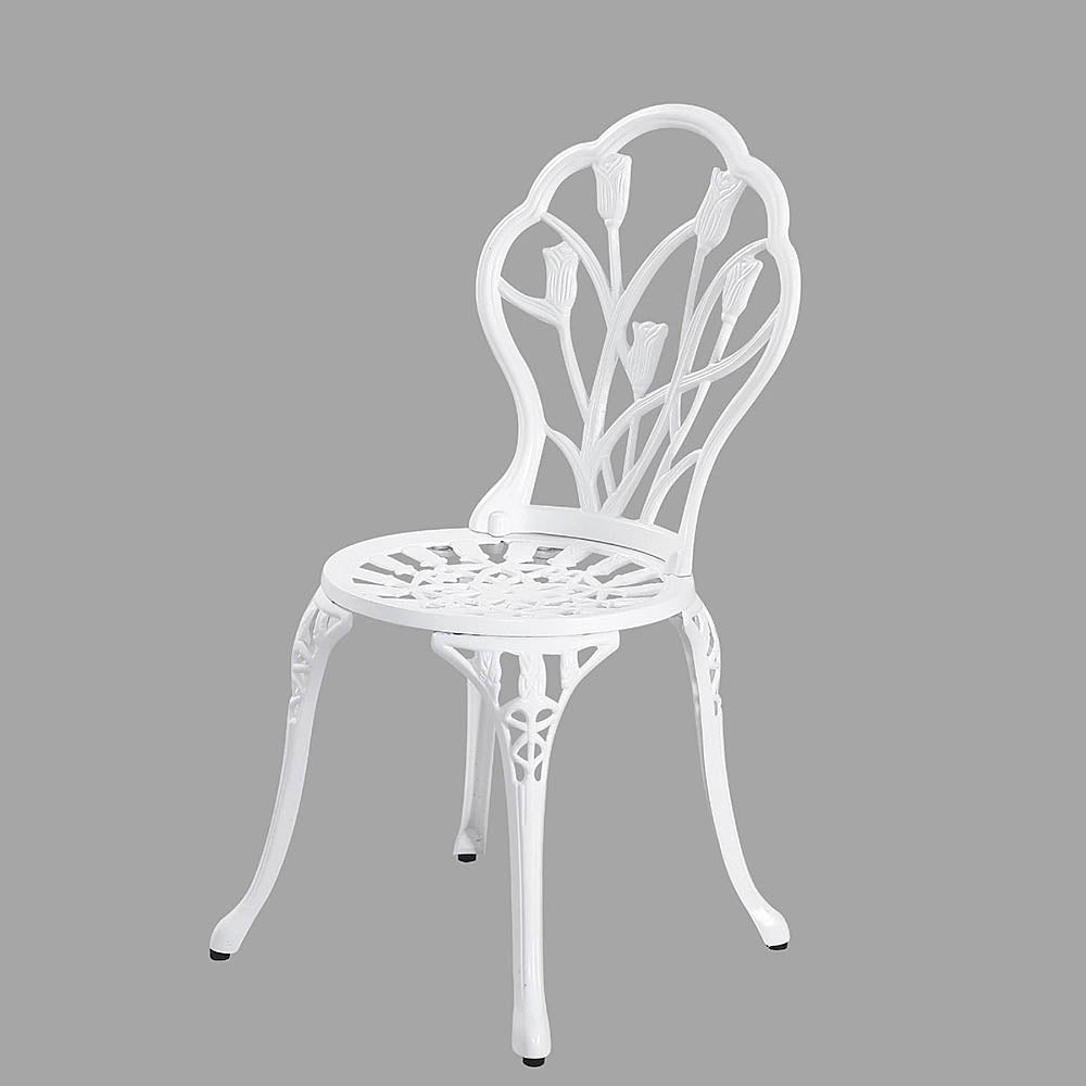 Eulalia Cast Aluminium 3pc Bistro Set - Bronze or White