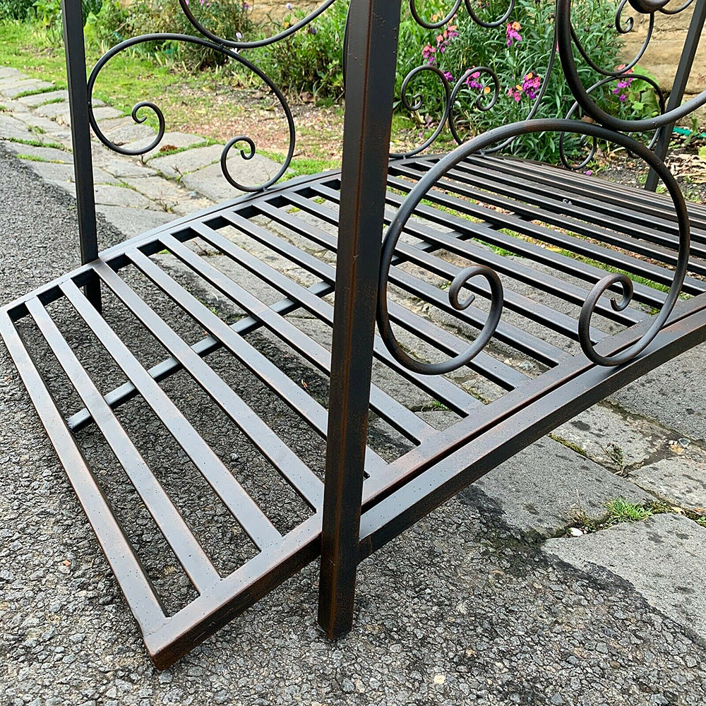 Salva Foot Bridge - Metal in Rustic Brown